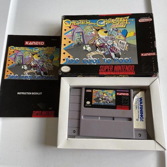 Nintendo Other - CHESTER CHEETAH TOO COOL TO FOOL Super Nintendo SNES Complete Authentic